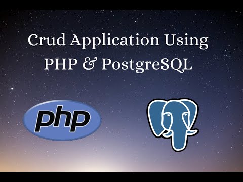 CRUD Example Using PHP Object Oriented And PostgreSQL