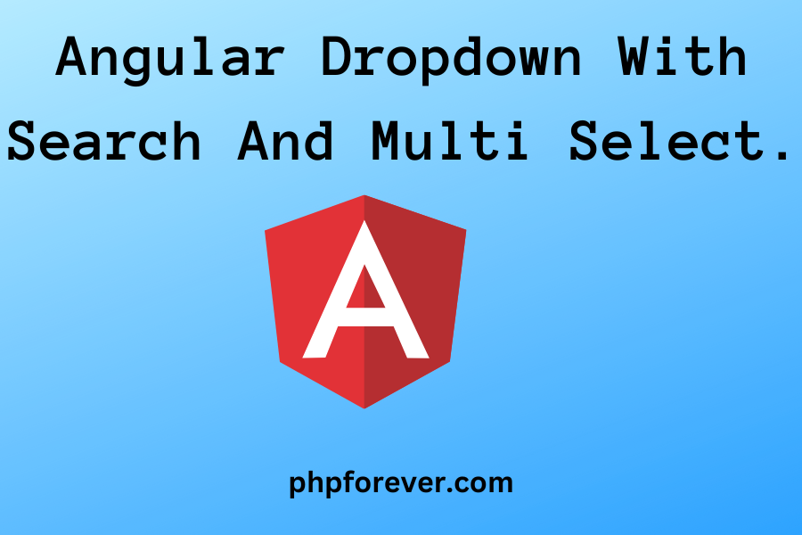 Angular Dropdown With Search And Multi Select.