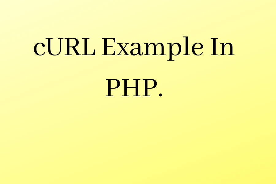 cUrl-Example-In-PHP